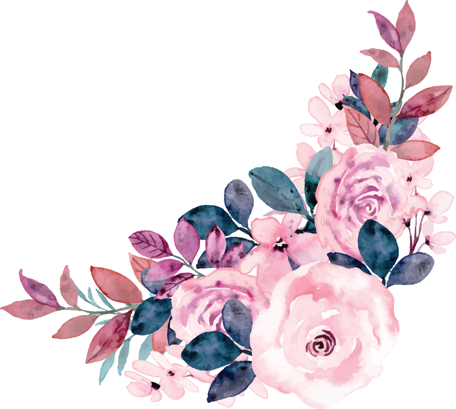 wedding floral watercolor element flower